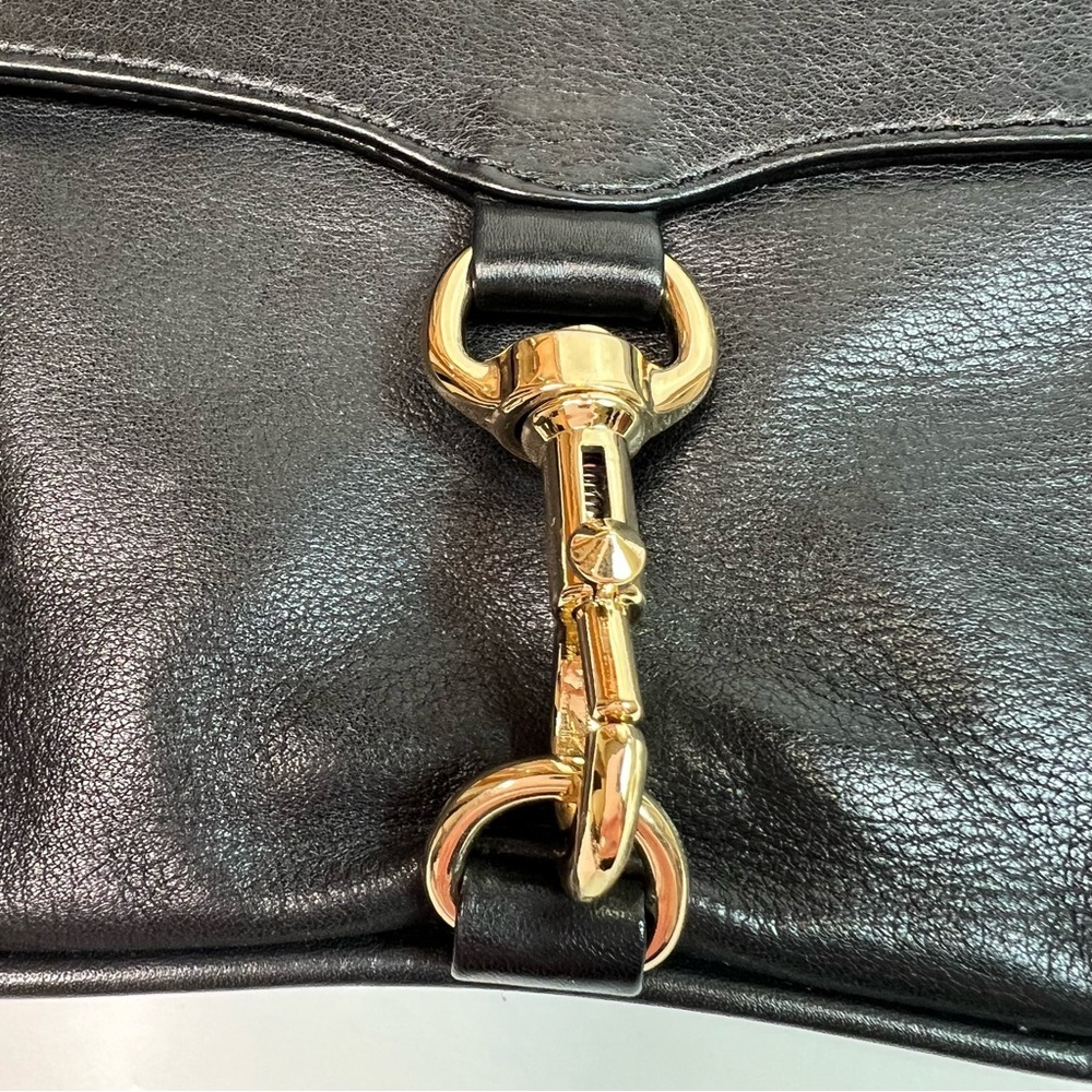 Rebecca Minkoff Skinny Mac Black Leather Clutch Wristlet - Picture 5 of 12